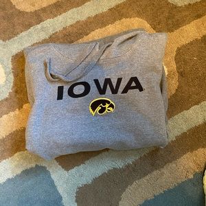 Grey Iowa Hawkeye hoodie
